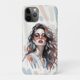 Funda Para iPhone 11 Pro AMITA | Soft Pastel Art Woman Phone Cases