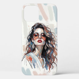 Funda Para iPhone 12 AMITA | Soft Pastel Art Woman Phone Cases