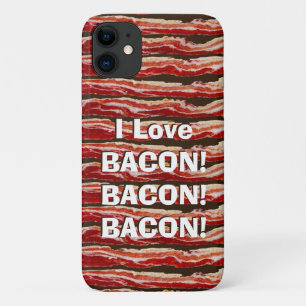 Funda Para iPhone 11 Amo a Bacon Bacon Bacon