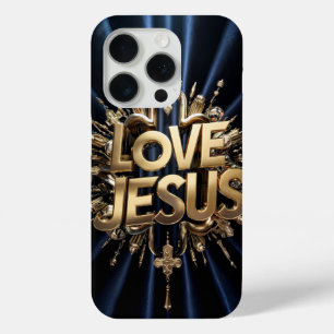 Funda Para iPhone 15 Pro Amo a Jesús #14