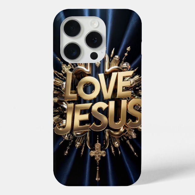Funda De Case-Mate Para iPhone Amo a Jesús #14 (Reverso )