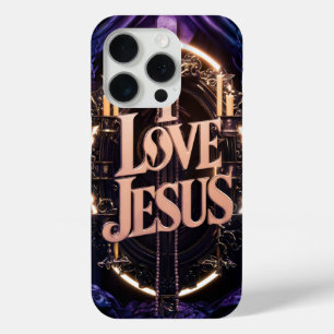 Funda Para iPhone 15 Pro Amo a Jesús #8