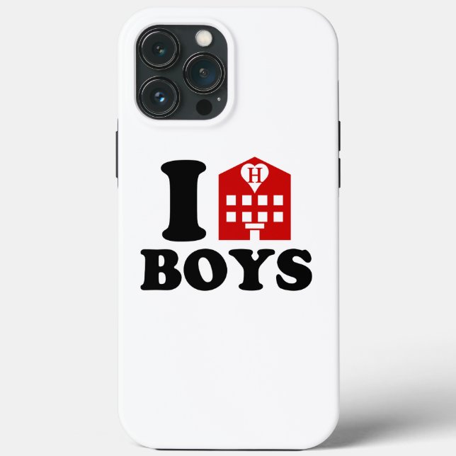 Funda De Case-Mate Para iPhone Amo a los chicos del hotel (Reverso )