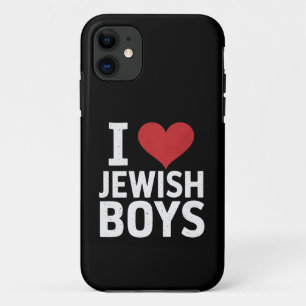 Funda Para iPhone 11 Amo a los chicos judíos que corazón a los judíos H