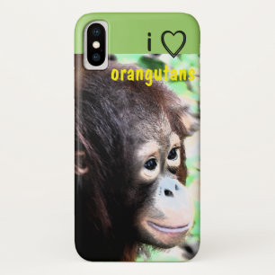 Funda Para iPhone X Amo a los rangutanes