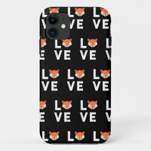 Funda Para iPhone 11 Amo a los zorros Cute Fox Zorro divertido Amo a lo