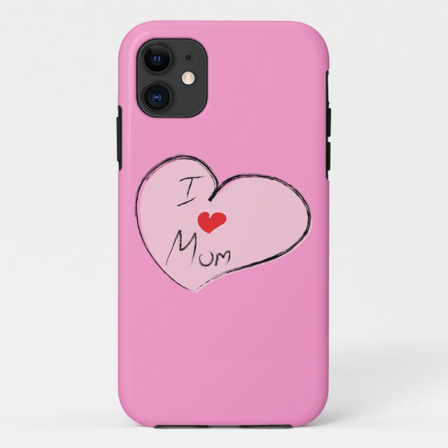Funda De Case-Mate Para iPhone Amo A Mamá (Reverso)