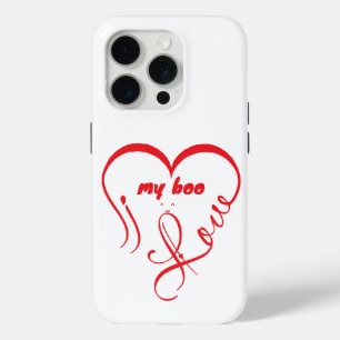 Funda Para iPhone 15 Pro Amo a mi Boo • Por siempre y siempre ^_^
