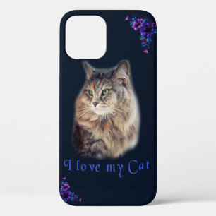 Funda Para iPhone 12 Amo a mi Gato