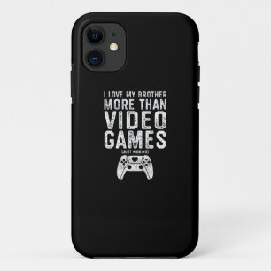 Funda Para iPhone 11 Amo a mi hermano Chica de juguetes de video divert