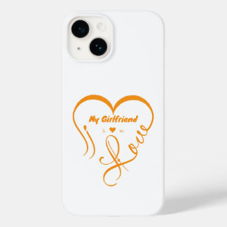 Funda Para iPhone 14 De Case-Mate Amo a mi novia - I ♥ Us