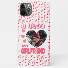 Funda Para iPhone 11 Pro Max Amo a mi novia Personalizado de corazón rosado Fun