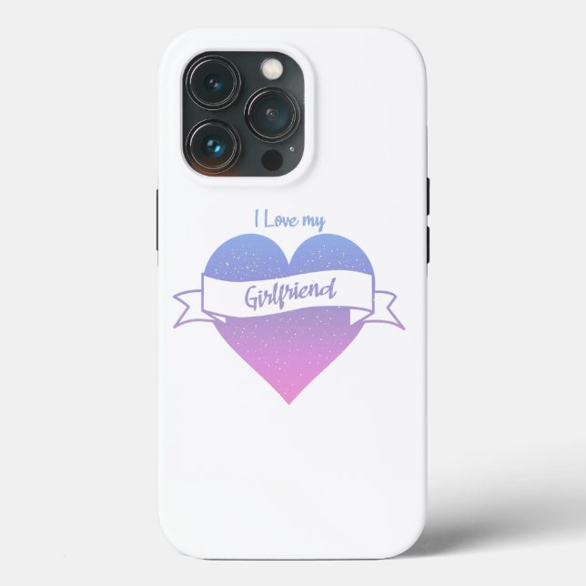 Funda De Case-Mate Para iPhone Amo a mi Personalizado novia (Reverso )