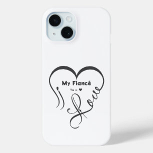 Funda Para iPhone 15 Amo a mi prometido • Tú = ♥ 🫳🏻💍