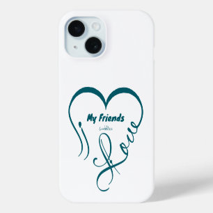 Funda Para iPhone 15 Amo a mis amigos - Mimos