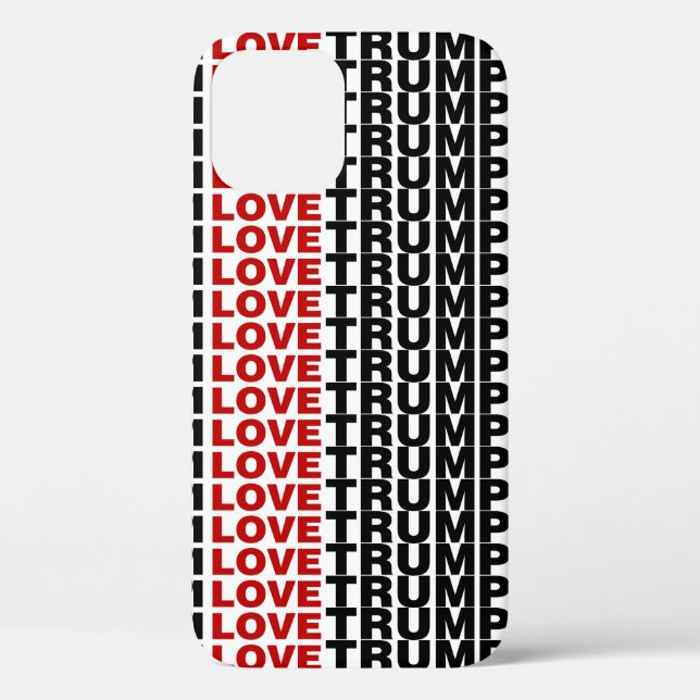 Funda De Case-Mate Para iPhone Amo a Trump (Reverso )