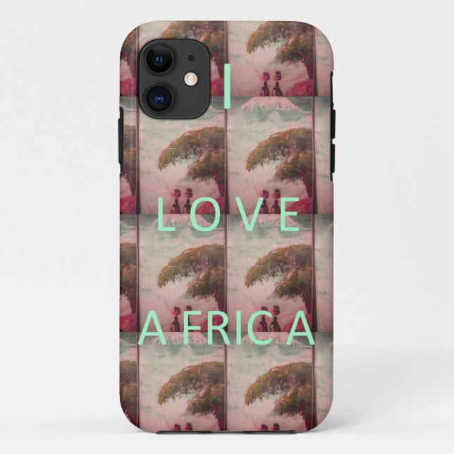 Funda De Case-Mate Para iPhone Amo África - Patrón de paisaje cultural (Reverso)