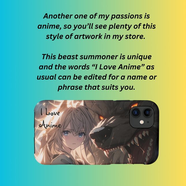 Funda De Case-Mate Para iPhone Amo Anime (Subido por el creador)