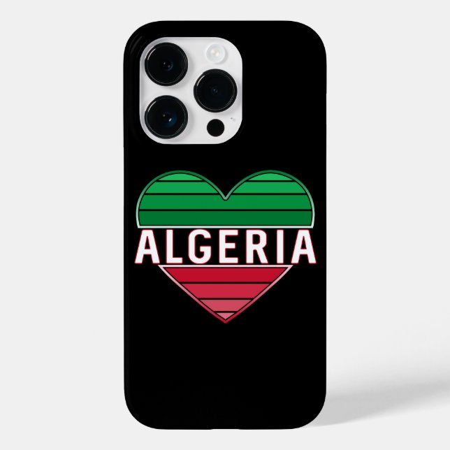 Funda De Case-Mate Para iPhone Amo Argelia, el corazón argelino (Reverso )