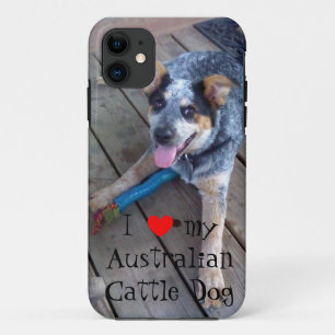 Funda Para iPhone 11 "Amo caso del iPhone 5 de mi perro australiano del