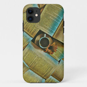 Funda Para iPhone 11 Amo el café y los libros