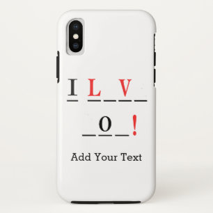 Funda Para iPhone X Amo el estilo You-Hangman de Shirley Taylor