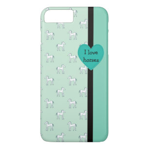 Funda Para iPhone 8 Plus/7 Plus Amo el estuche para iPhone de caballos