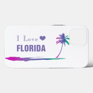 Funda Para iPhone 13 Amo el morado colorido de Florida