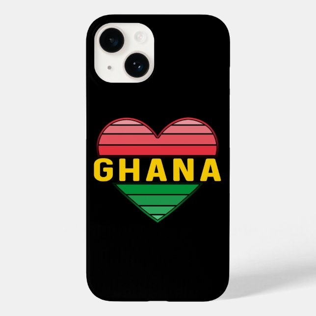 Funda De Case-Mate Para iPhone Amo Ghana, el corazón ghanés (Reverso )