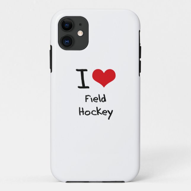 Funda De Case-Mate Para iPhone Amo hockey hierba (Reverso)