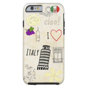 Funda Resistente Para iPhone 6 Amo Italia