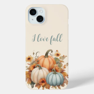 Funda Para iPhone 15 Mini Amo La Calabaza Caída