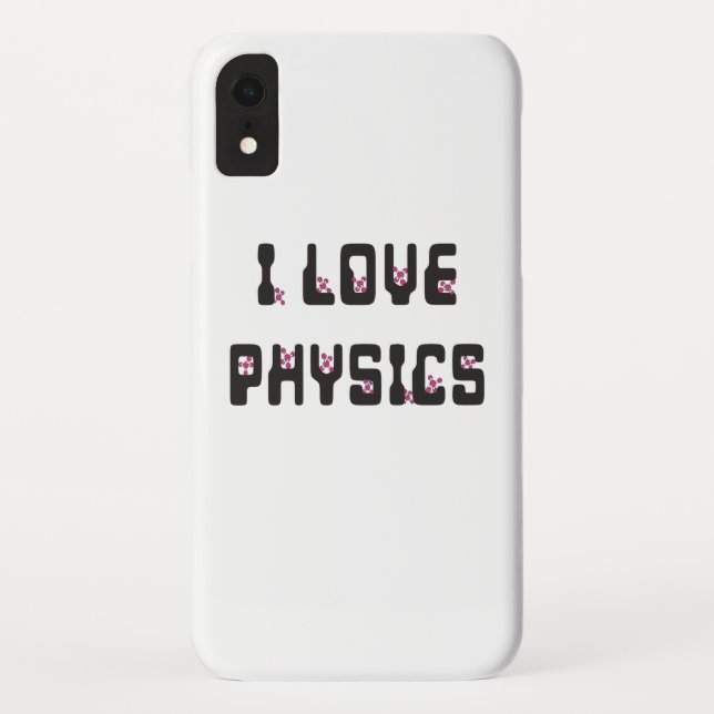 Funda De Case-Mate Para iPhone Amo la Física (Reverso)
