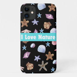 Funda Para iPhone 11 Amo la tipografía de la naturaleza Arte