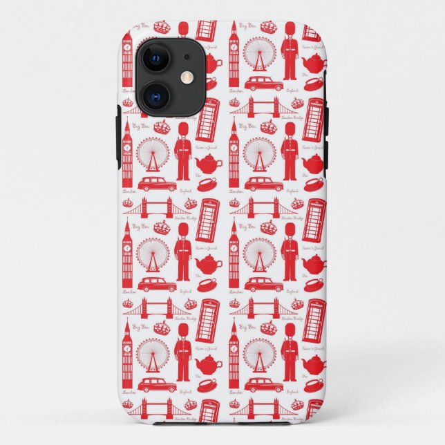 Funda De Case-Mate Para iPhone Amo Londres - Símbolos británicos (Reverso)