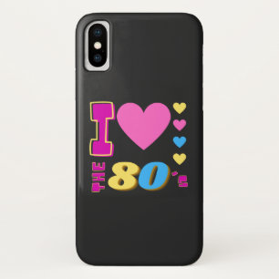 Funda Para iPhone X Amo los 80