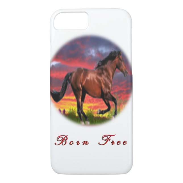 Funda De Case-Mate Para iPhone Amo los Caballos (Reverso)
