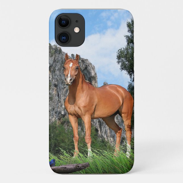 Funda De Case-Mate Para iPhone Amo los caballos (Reverso)