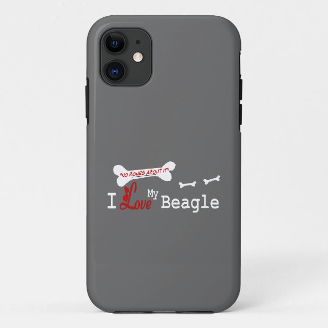Funda De Case-Mate Para iPhone Amo Mi Beagle (Reverso)