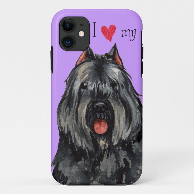 Funda De Case-Mate Para iPhone Amo mi Bouvier (Reverso)