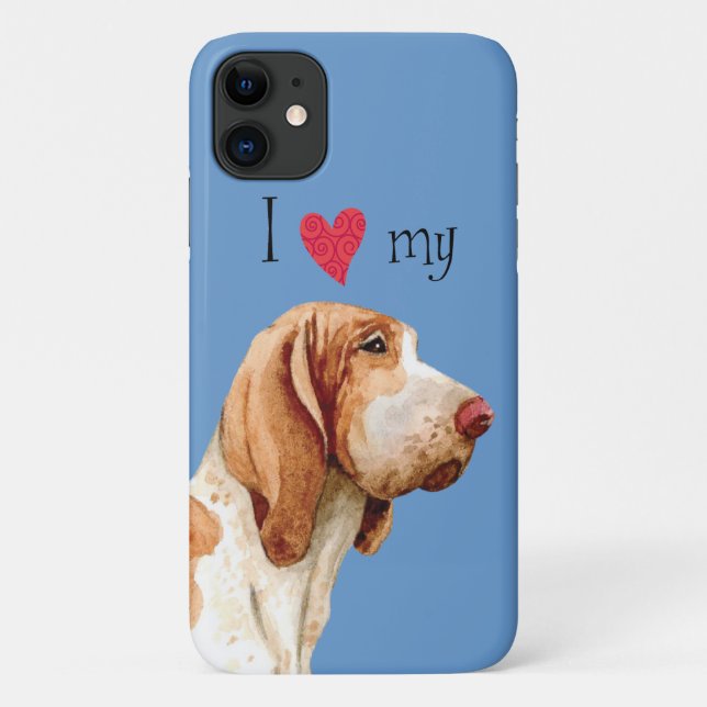 Funda De Case-Mate Para iPhone Amo mi Bracco Italiano (Reverso)