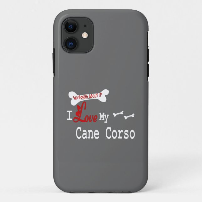 Funda De Case-Mate Para iPhone Amo Mi Cañón Corso (Reverso)