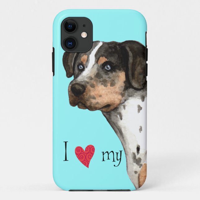 Funda De Case-Mate Para iPhone Amo mi Catahoula (Reverso)