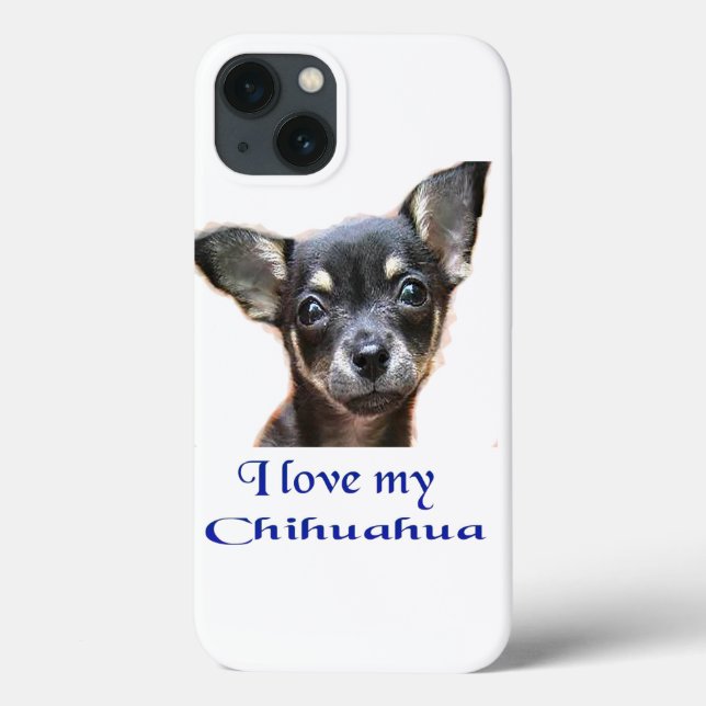 Funda De Case-Mate Para iPhone Amo mi Chihuahua (Reverso)