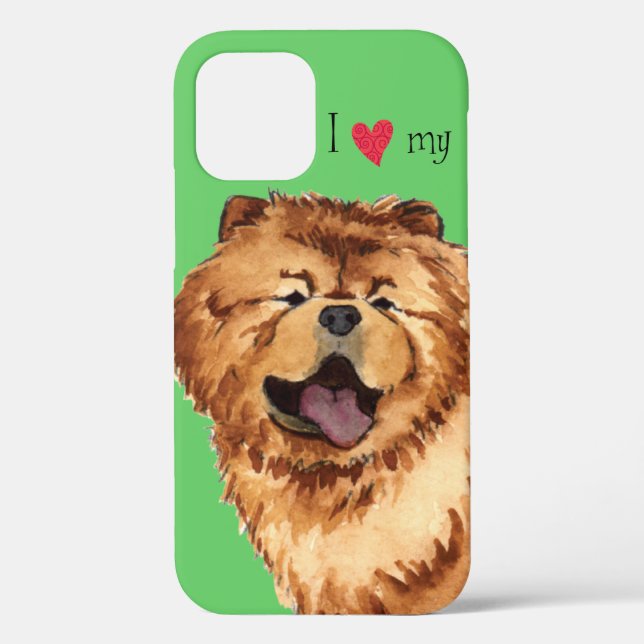 Funda De Case-Mate Para iPhone Amo mi Chow (Reverso )