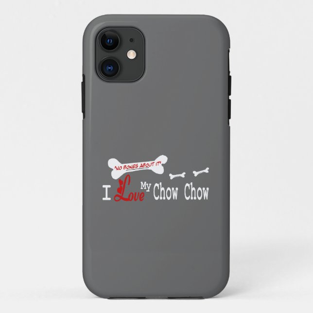 Funda De Case-Mate Para iPhone Amo Mi Chow Chow (Reverso)