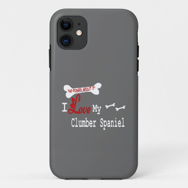 Funda De Case-Mate Para iPhone Amo Mi Clumber Spaniel (Reverso)