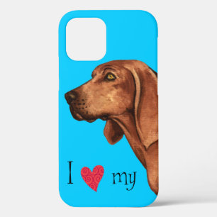 Funda Para iPhone 12 Amo mi Coonhound Redbone