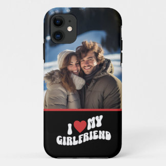 Funda Para iPhone 11 Amo mi foto personalizada de novia