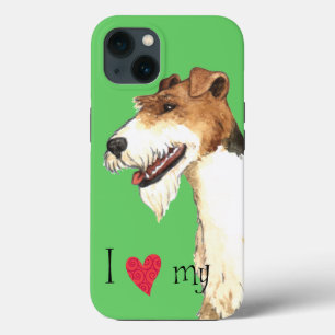 Funda Para iPhone 13 Amo mi Fox Terrier